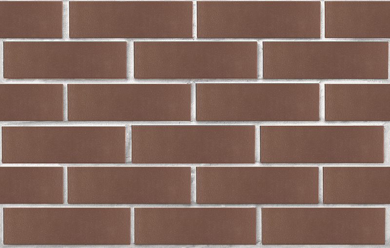 Кирпич лицевой пустотелый темно-коричневый гладкий