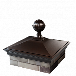 Колпак MONBLAN 520 x 520 на 2 кирпича с шаром