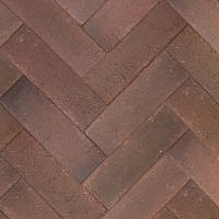 Брусчатка красная флэш "Ноттингем" клинкер тротуарный 0,51 NF