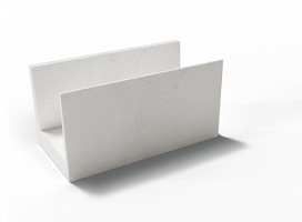 П(U) блок из газобетона D500 600X250X250