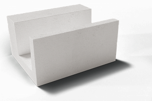 П(U) блок из газобетона D500 600X375X250