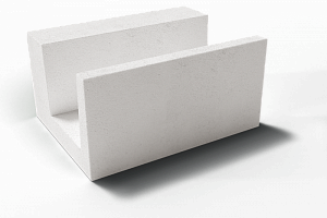 П(U) блок из газобетона D500 600X400X250